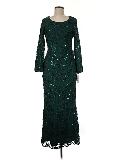 Pre-owned R & M Richards Cocktail Dress In Green
