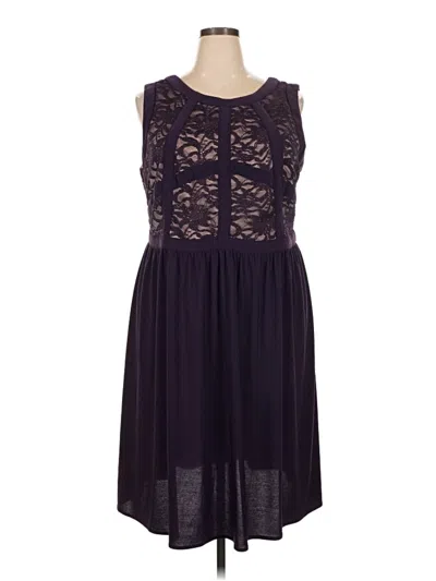 Pre-owned R & M Richards Cocktail Dress In Purple