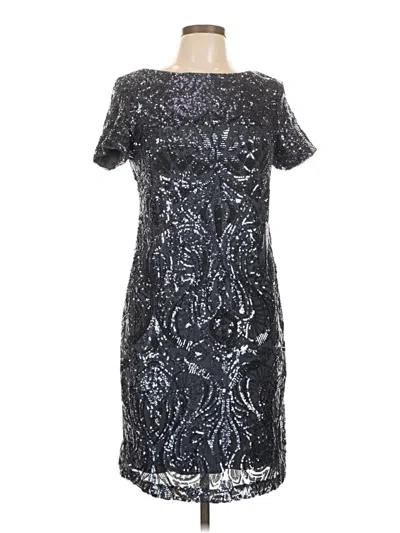 Pre-owned R & M Richards Cocktail Dress In Silver