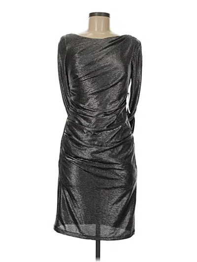 Pre-owned R & M Richards Cocktail Dress In Silver