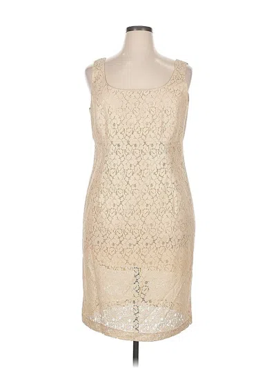 Pre-owned R & M Richards Cocktail Dress In White