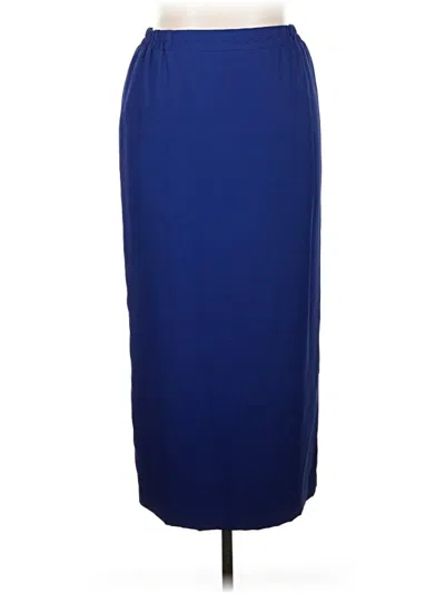 Pre-owned R & M Richards Formal Skirt In Blue