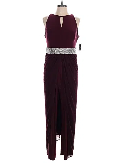 Pre-owned R & M Richards Jumpsuit In Burgundy