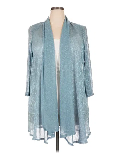 Pre-owned R & M Richards Kimono In Teal