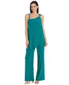 R & M Richards Plus Size Asymmetric Overlay Jumpsuit