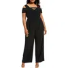 R & M Richards Plus Womens Embellished Polyester Jumpsuit