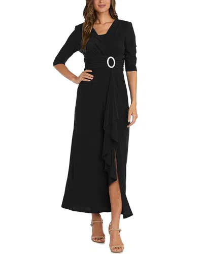R & M Richards Rm Richards Cascade Wrap Dress