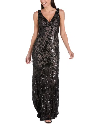 R & M Richards Rm Richards Gown In Black