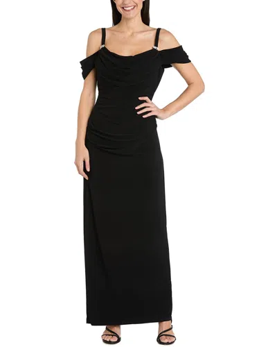 R & M Richards Rm Richards Gown In Black