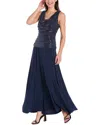 R & M Richards Rm Richards Gown In Multi