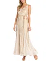 R & M Richards Rm Richards Gown In Gold