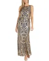 R & M Richards Rm Richards Sequin Sleeveless Blouson Dress