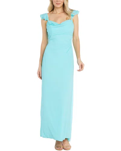 R & M Richards Rm Richards Souffle Crepe Chiffon Maxi Dress