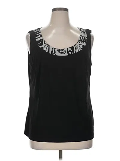 Pre-owned R & M Richards Sleeveless Blouse In Black