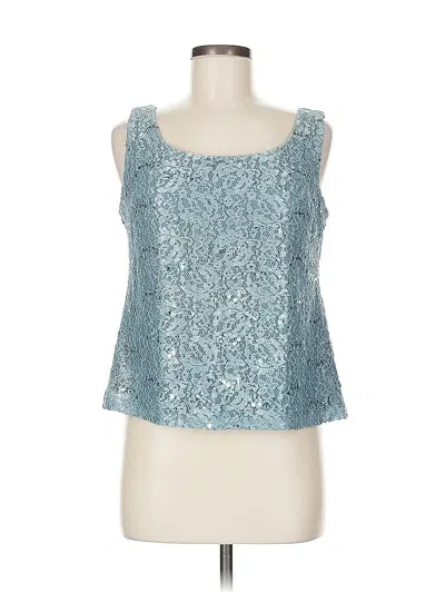 Pre-owned R & M Richards Sleeveless Blouse In Blue