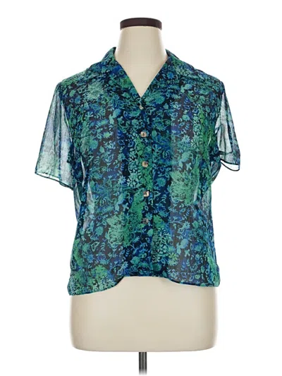 Pre-owned R & M Richards Vest In Teal