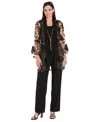 R & M Richards Women's 3-pc. Jacket, Tank Top & Pants Set In Multi