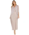 R & M RICHARDS WOMEN'S CHIFFON JACKET 2-PC. MAXI DRESS