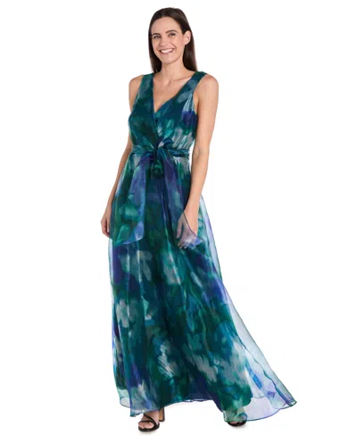 R & M Richards Petite Sleeveless Bow-tie A-line Dress