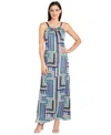 R & M Richards Rm Richards Maxi Dress In Blue