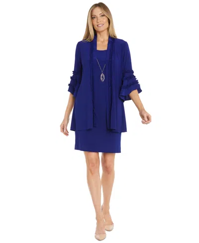 R & M Richards Women's Two-piece Bell-sleeve Jacket & Dress