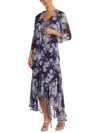 R & M Richards Womens 2pcs Hi-low Maxi Dress In Purple