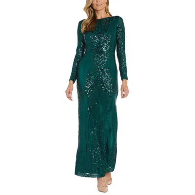R&M Richards Women's Full Length Sequin Evening Gown - Sparkly Cocktail Dress For Special Occasions