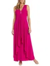 R & M Richards Womens Embellished Polyester Evening Dress In Pink