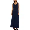 R & M Richards Womens Glitter Polyester Evening Dress In Blue