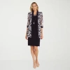 R & M Richards Womens Petite Jacket Dress With Removable Necklace In Black