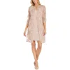 R & M Richards Womens Soutache Jacket Two Piece Dress In Pink