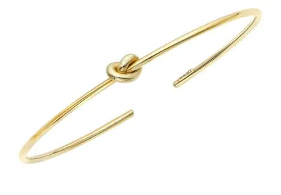 Pre-owned R C I 14k Yellow Gold Slip-on Polished Love Knot Bangle In No Stone