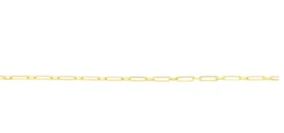 Pre-owned R C I 14kt Yellow Gold Paperclip Link Chain Bracele 7 Inch 2.8mm 2 Grams In No Stone