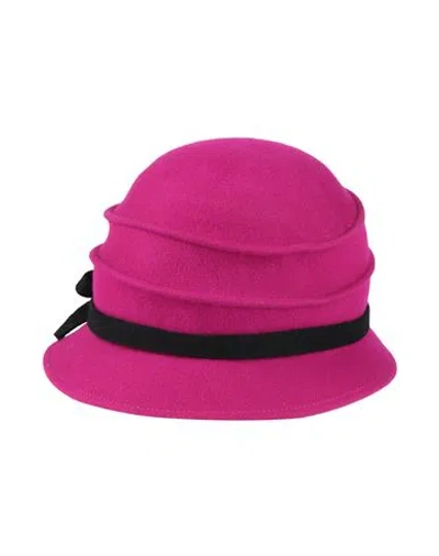 R Chic Woman Hat Magenta Size 6 ¾ Wool In Purple