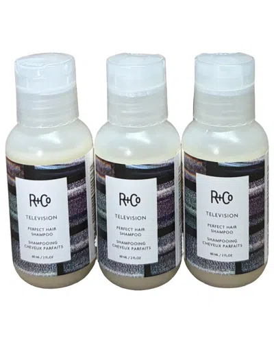 R + Co R+co 6oz Television Perfect Hair Shampoo Travel Pack Of 3