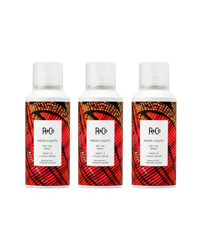 R + Co R+co Neon Lights Dry Oil Spray - Pack Of 3