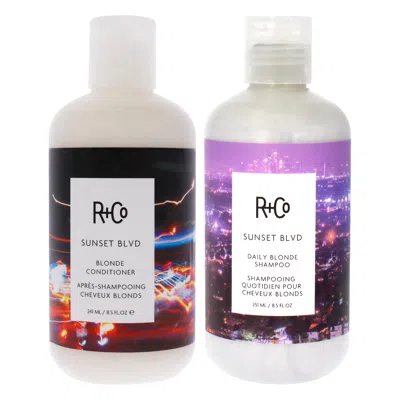 R + Co Sunset Blvd Blonde Shampoo And Conditioner Kit By R+co For Unisex - 2 Pc Kit 8.5oz Shampoo, 8.5oz Co