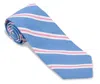 R. Hanauer Men's Banks Strip Necktie In Cobalt Blue In Blue