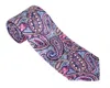 R. Hanauer Men's Bernadette Paisley Necktie In Blue/fuchsia In Multi