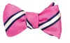 R. Hanauer Men's Butler Stripe Bow Tie In Pink In Pink