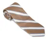 R. Hanauer Men's Dudley Stripes Necktie In Mahogany In Multi