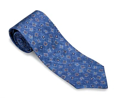 R. Hanauer Men's Medallion Neck Tie In Navy In Blue