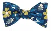 R. Hanauer Men's Walham Floral Bow Tie In Navy In Blue