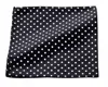 R. Hanauer Men's Windsor Dots Pocket Square In Black/white In Multi