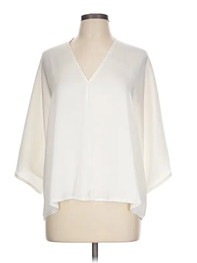 Pre-owned R | Label 3/4 Sleeve Blouse In White