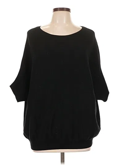 Pre-owned R | Label 3/4 Sleeve Top Black Boatneck Tops
