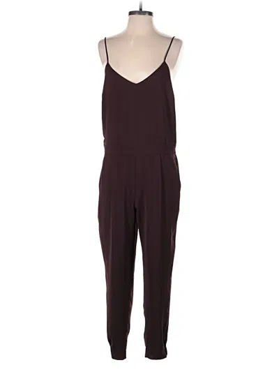 Pre-owned R | Label Jumpsuit In Burgundy
