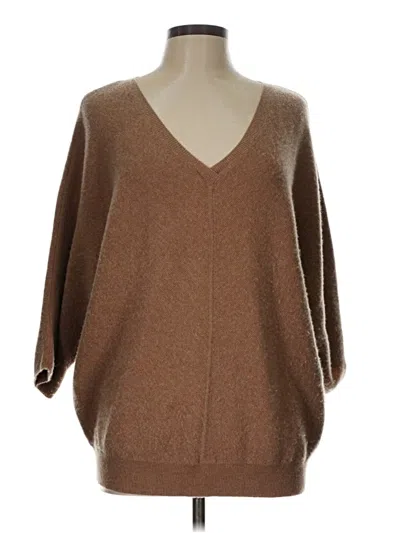 Pre-owned R | Label Poncho In Brown