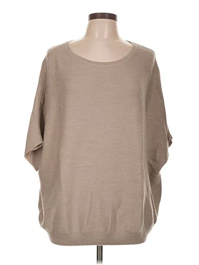 Pre-owned R | Label Poncho In Tan