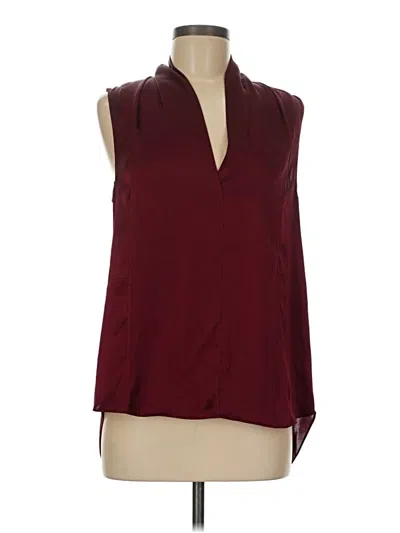 Pre-owned R | Label Sleeveless Blouse In Burgundy